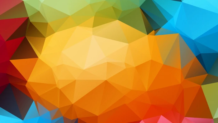 multicolored wallpaper colorful triangle abstract digital art 2k