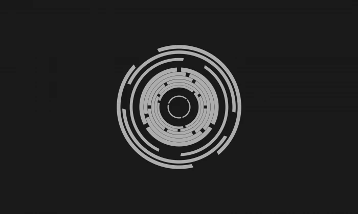 round white and black graphics abstract circle background 2k