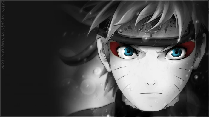 Uzumaki Naruto Shippuuden selective coloring anime boys 2k