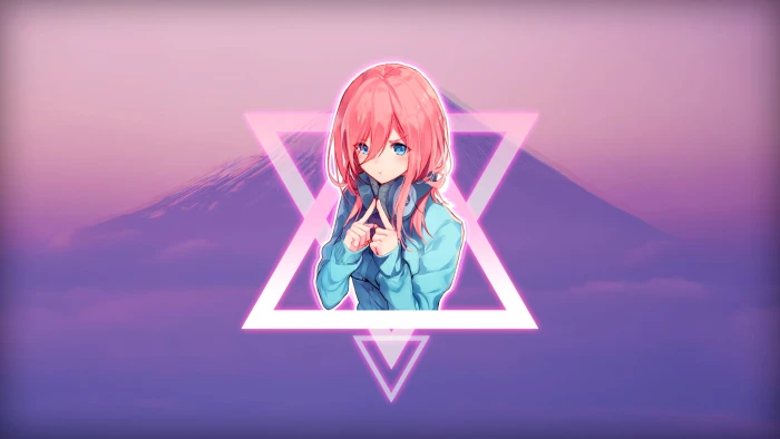 anime girls 5 toubun no Hanayome Nakano Miku picture in 2k