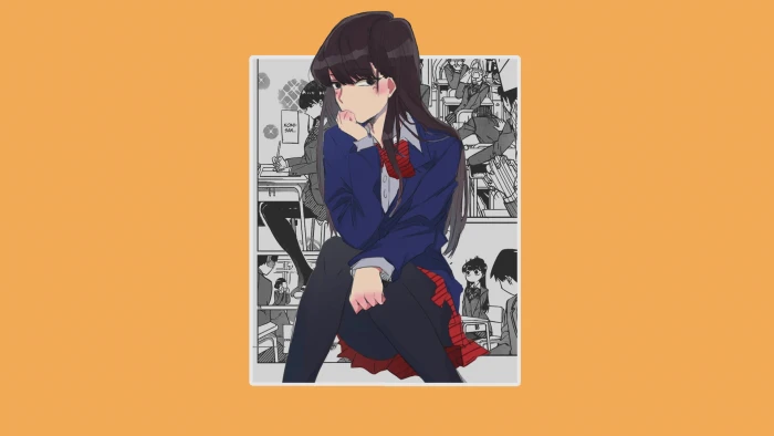 anime girls Komi san wa Comyushou desu 2k