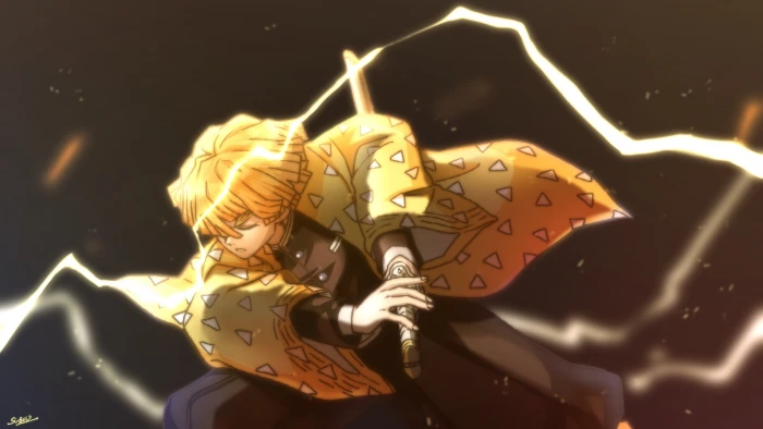 Anime Demon Slayer Kimetsu no Yaiba Zenitsu Agatsuma 2k