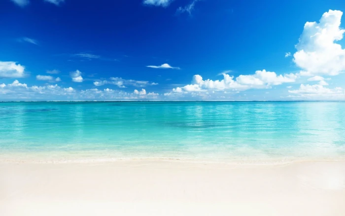 beach during daytime landscape tropical sea sky tranquil scene 2k