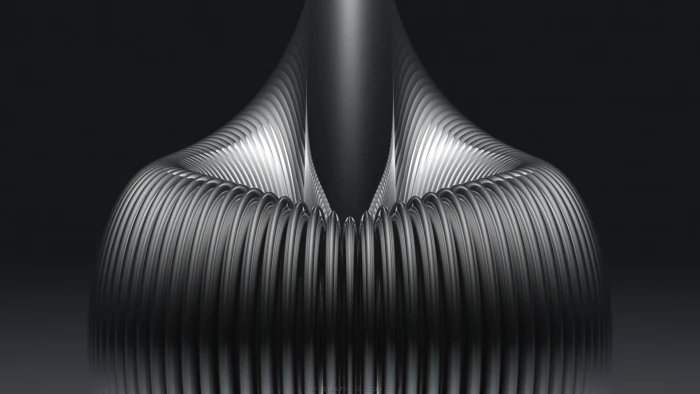 black and gray abstract wallpaper monochrome digital art indoors 2k