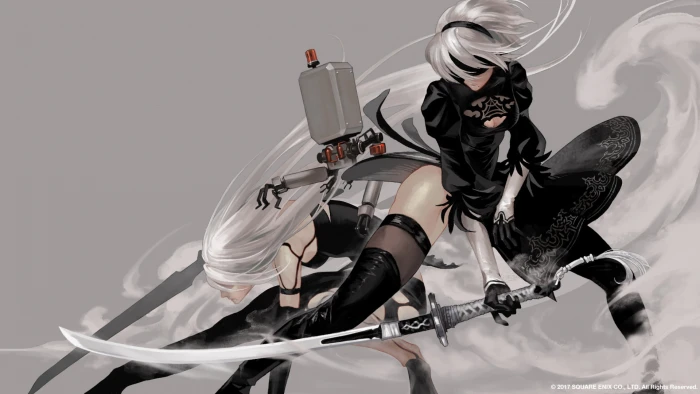 anime girls Nier Automata 2k
