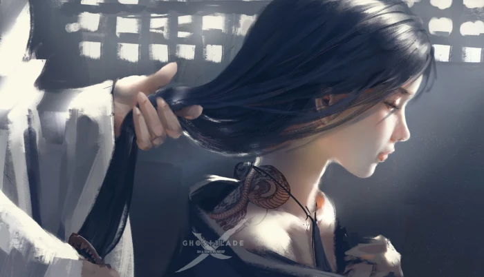 Ghost Blade WLOP anime girls