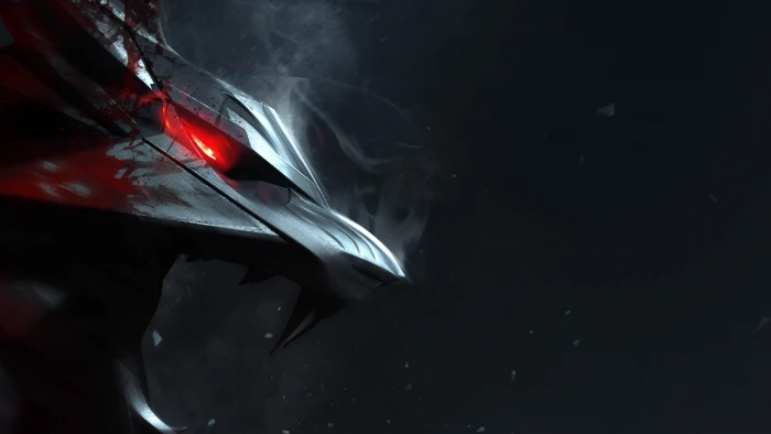 gray and red animated character digital wallpaper The Witcher 3 Wild Hunt 2k