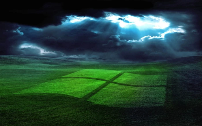 green and black inflatable pool grass Windows XP cloud sky 2k