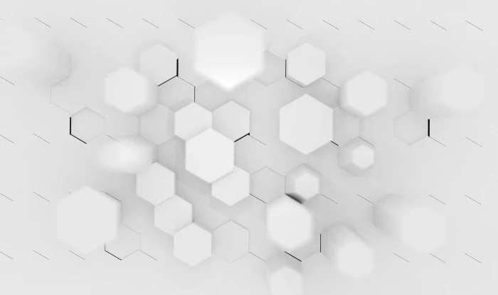 hexagon white abstract Abstract 2k 4k
