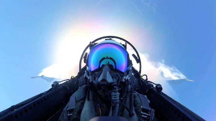 jet pilot Pilote self shot military aircraft Boeing F A Super Hornet 2k