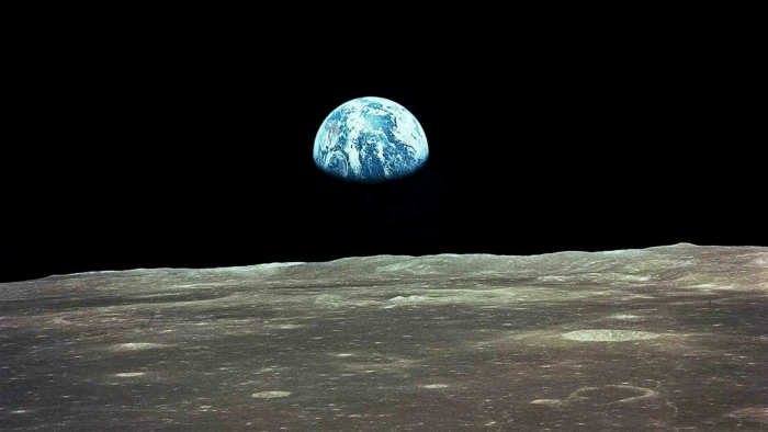 moon earth space apollo 11 surface night astronomy 2k