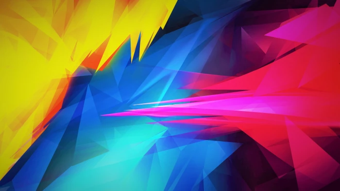 multicolored abstract painting blue yellow pink purple orange 2k