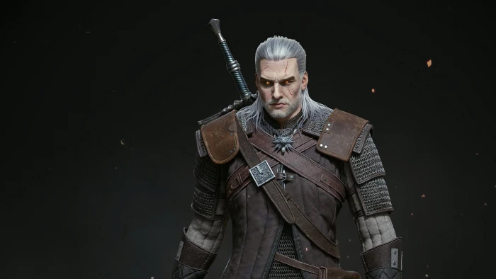 the Witcher character Geralt of Rivia From 2k