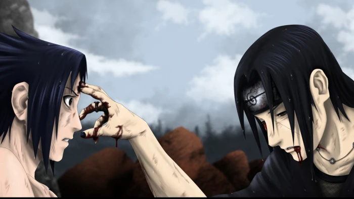 Uchiha Itachi Naruto anime Sasuke holding real people 2k