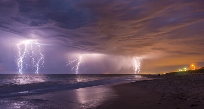 untitled landscape lightning beach water cloud sky power in nature 2k
