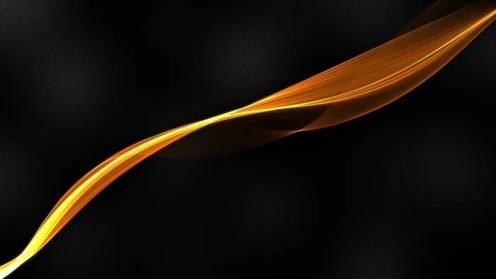 orange light wallpaper abstract shapes black background digital art 2k