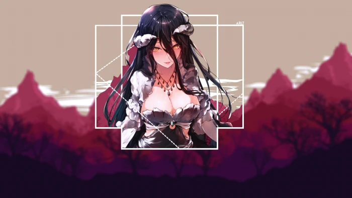 Overlord anime Albedo OverLord girls picture in 2k