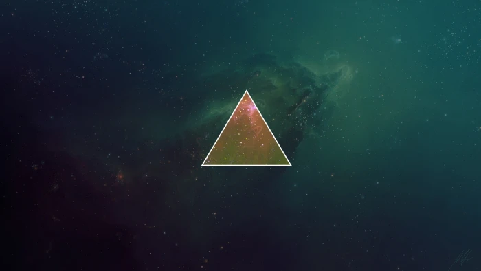 Pink Floyd Darkside of the Moon logo space triangle galaxy 2k