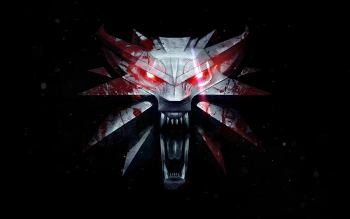 Rouge Hearts logo Blood Wolf The Witcher Medallion 3 Wild Hunt 2k