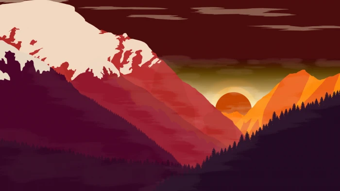 scenery artist artwork digital art hd minimalism minimalist 2k
