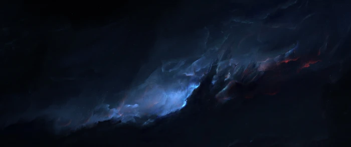 ultrawide space blue dark nature night black Color backgrounds 2k