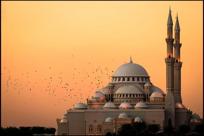white and brown mosque photography nature landscape architecture 2k