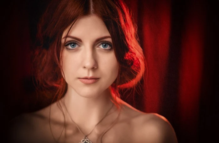 Women Cosplay The Witcher 3 Wild Hunt Triss Merigold portrait 2k