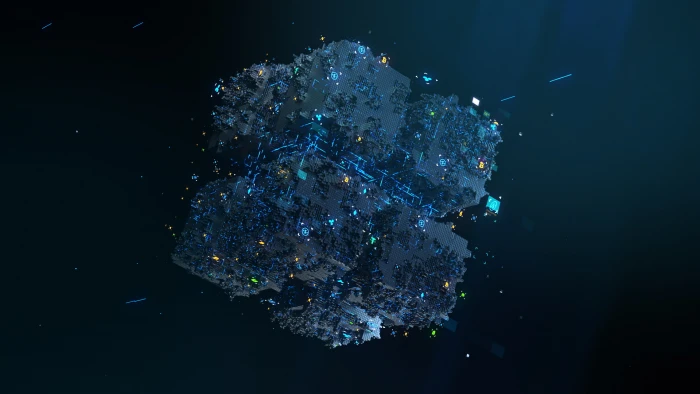 abstract digital art dark cryptocurrency night space planet 2k