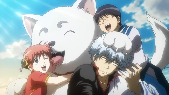 Anime Gintama Gintoki Sakata Kagura Sadaharu 2k
