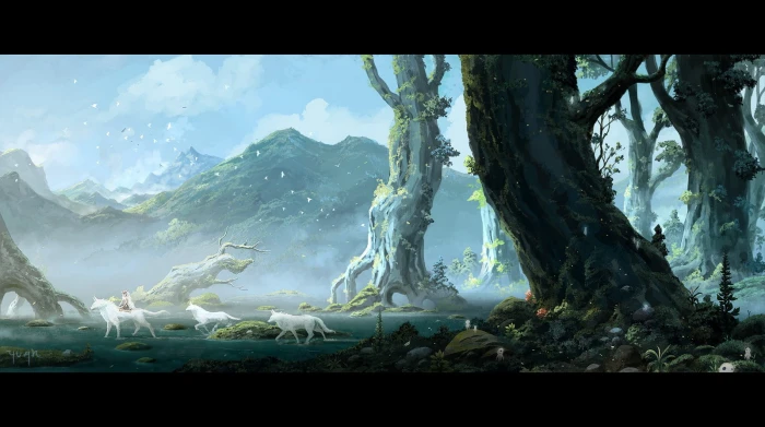 anime Studio Ghibli Princess Mononoke 2k