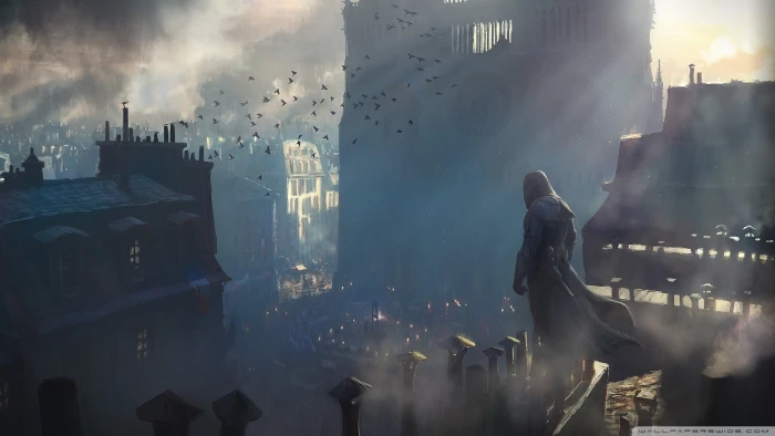 Assassin's Creed wallpaper Unity building exterior 2k