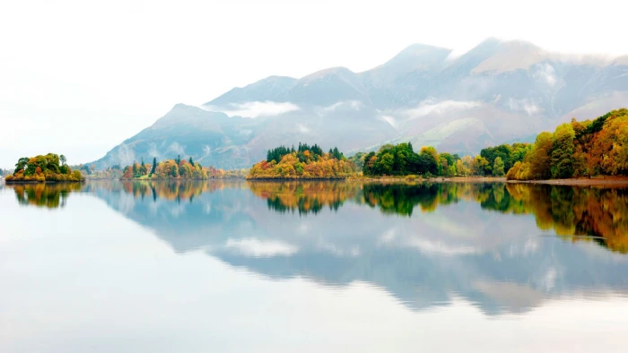 body of water nature landscape trees forest England UK 2k