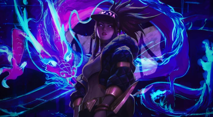 Akali League of Legends K DA video games game girls 24 2k