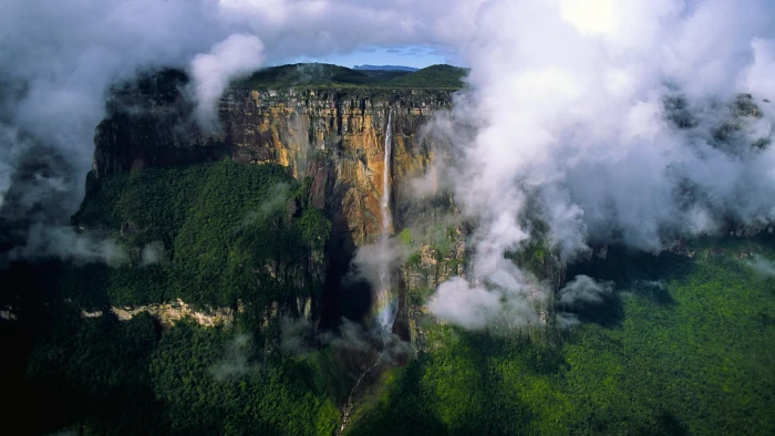 Angel Falls Venezuela forest river waterfalls nature and landscapes 2k