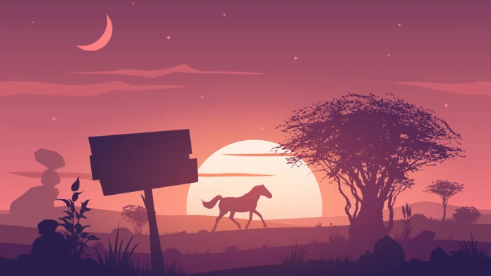 digital art artwork nature sunset evening dusk 2k