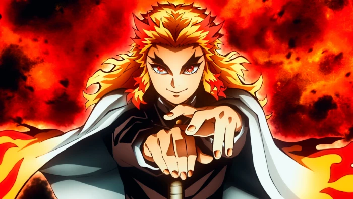 Anime Demon Slayer Kimetsu no Yaiba Kyojuro Rengoku 2k