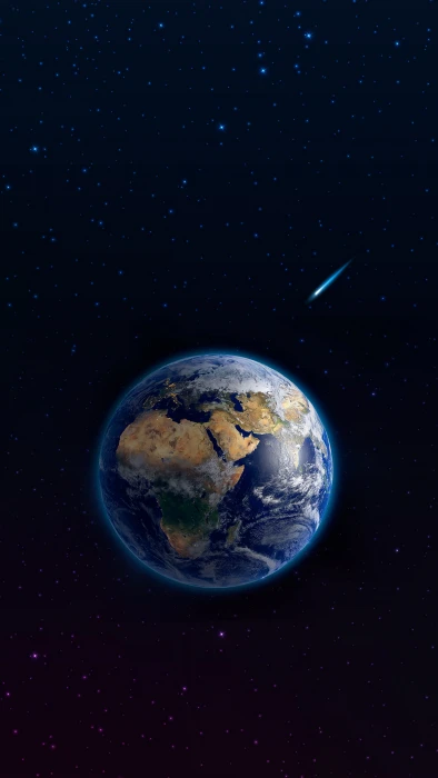 earth illustration portrait display space planet star
