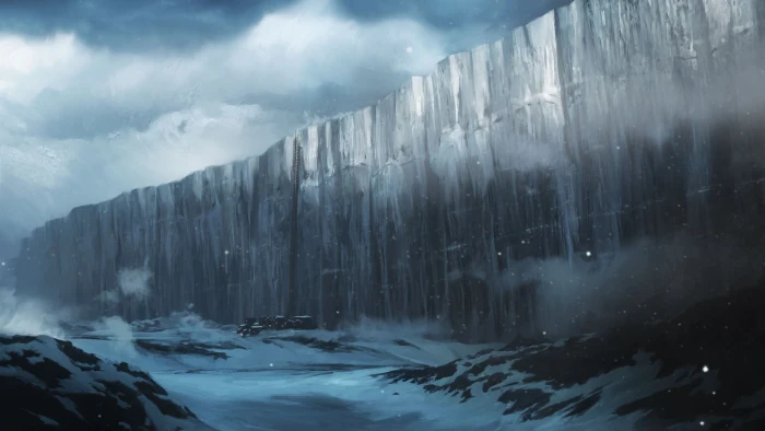 Game Of Thrones The Wall fantasy art artwork winter cold temperature 2k