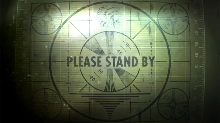 Please Stand By box untitled Fallout 3 test patterns vintage 2k