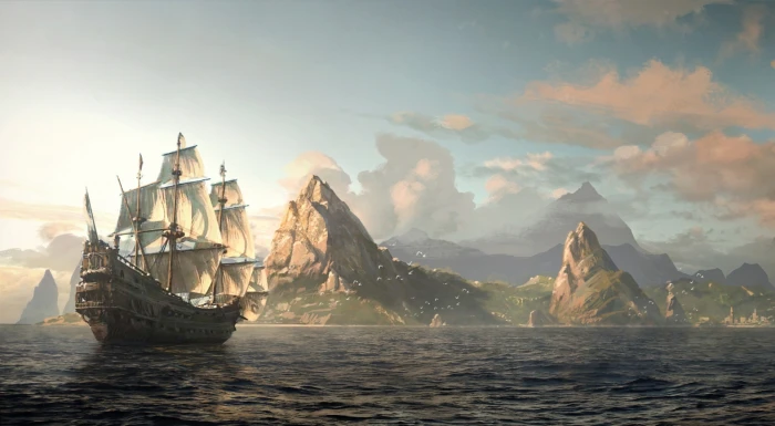 Assassins Creed 4 Black Flag brown pirate ship digital wallpaper 2k