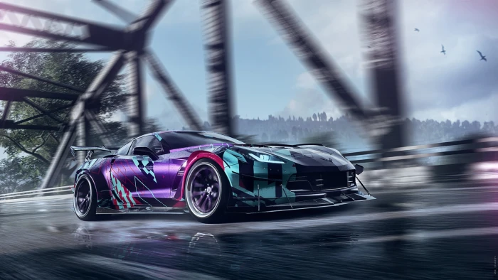 Auto Corvette Chevrolet Machine Tuning NFS Need for Speed 2k