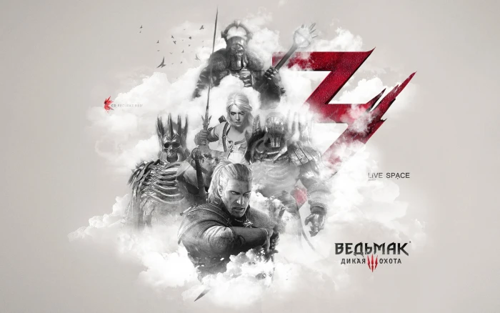 The Witcher 3 wallpaper LiVE SPACE studio 1 CDPR 2k