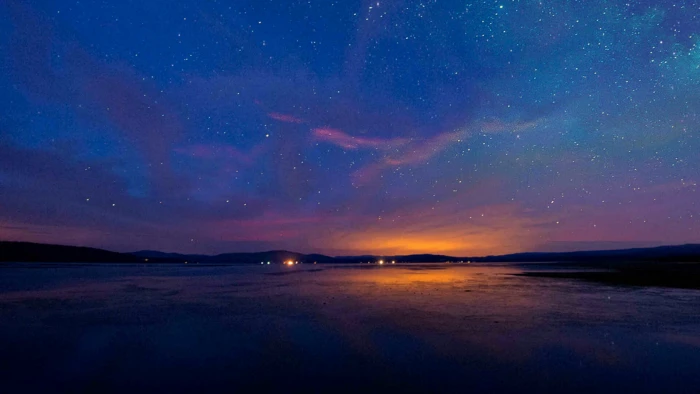 sky nature atmosphere horizon afterglow starry night dawn 2k