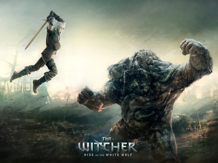 The Witcher Rise of the White Wolf wallpaper jump Golem people 2k