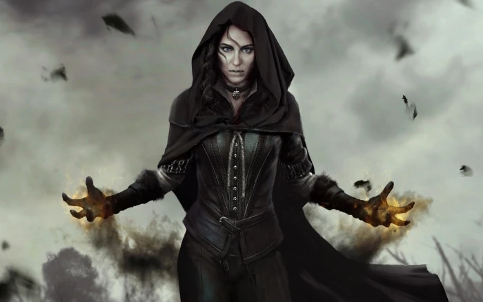 The Witcher 3 Wild Hunt magic girl 2k