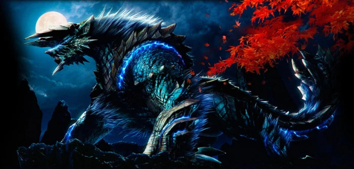 blue armored animal character digital wallpaper Monster Hunter 2k