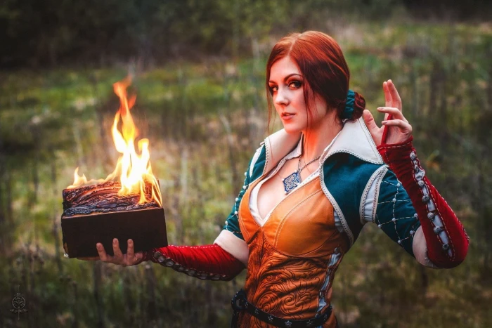 Women Cosplay The Witcher 3 Wild Hunt Triss Merigold 2k