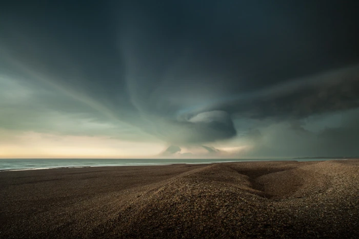 brown sand photography landscape nature beach storm sea 2k