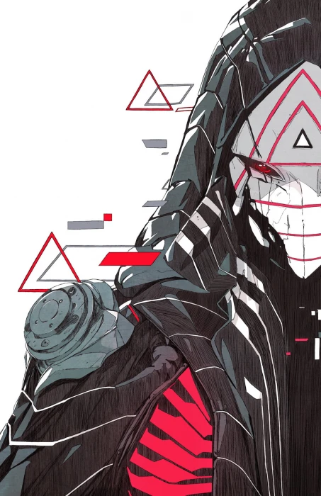 Chun Lo artwork illustration digital art mask warrior