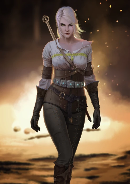 Cirilla Fiona Elen Riannon The Witcher 3 Wild Hunt fan art 2k